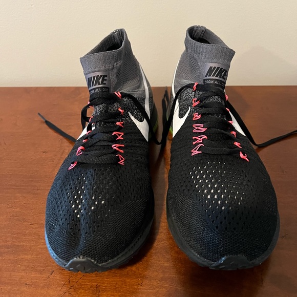 Nike Zoom All Out Flyknit Black Cool Grey 844134-002 - Picture 2 of 5